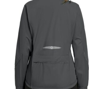 Women's Cycling Jackets Reflective Packable Running Jacket Windproof Water-Resistant for Hiking Biking