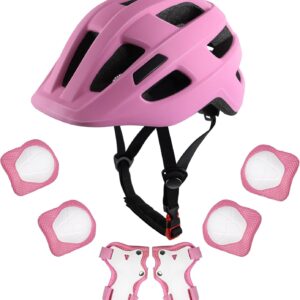 Kids Bike Helmet for Ages 1-8 Years, Adjustable Toddler Boys and Girls Helmets, Lightweight Child Infant Bicycle Cycling Scooter Sports Helmet 48-54cm