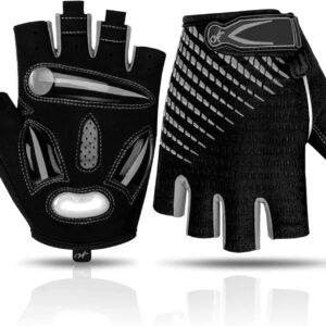 Bike Cycling Gloves for Men Women,Non-Slip Breathable 5MM Gel Pads DH Mountain Road Bicycle Gloves for MTB Biking Cycling,Workout Sports