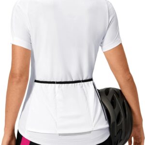 Women's Cycling Jersey Short Sleeve Bike Shirts Full Zipper Bicycle Biking Tops with Pockets Road Mountain Riding