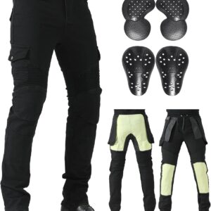 Motorcycle Pants for Men with ive Lining for Motocross Motorbike Dirt Bike Jeans  Armored Riding Pants