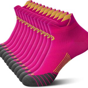 Compression Socks for Men & Women, 2/4/6 Pairs Ankle Running Socks with Arch Support, Ankle Support, Plantar Fasciitis
